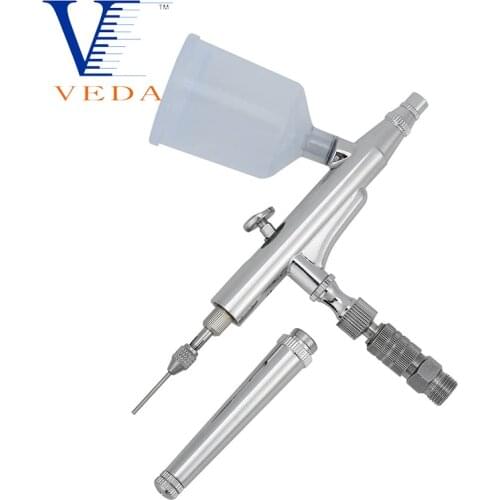 VEDA Airbrush Kits Gravity Feed Double-Action Large Capacity Cup Airbrush With Quick Release for Artist Painting Cake Decorating