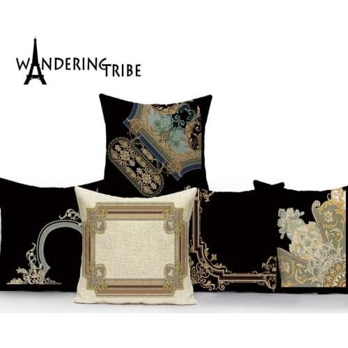 Scandinavian Style House Pillow Covers Decorative Vintage Floral Pillow Cover Modern Cushion Covers Custom Throw Pillow Covers