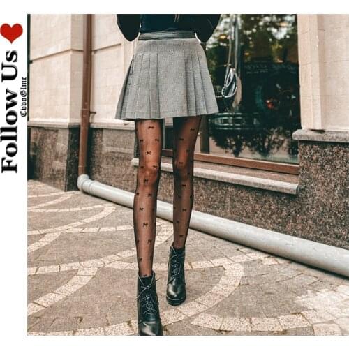 Gothic Sexy Stockings Tights Women 2021 Fashion Spring New Black Jacquard Ultra-thin Bow Bottoming Jumpsuit Pantyhose Women