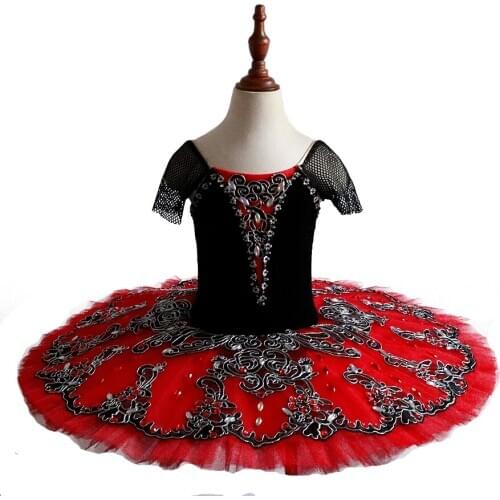 Classical professional tutu pancake platter black swan Coppelia tutus Princess Auror costumes kids DM0041
