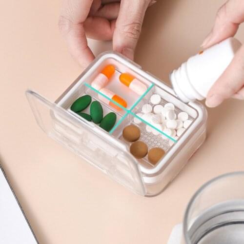 8.4×6.3X3CM Dispensing Pill Box Storage Case Drug Storage Live Broadcast Multi-purpose Mini Medicine Durable Box