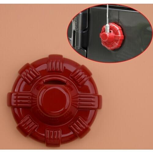 Red Antenna Base Holder Cover Decor Trim Cap Fit for Jeep Wrangler JL JK 2007 2008 2009 2010 2011 2012 2013 2014 2015-2020