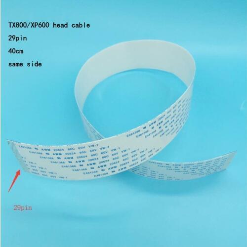 10PCS Mimaki jv300 Roland VS640 Mutoh 1638 printer DX7 head cable for XP600 TX800 printhead data cable 29pin 40cm FFC flat cable
