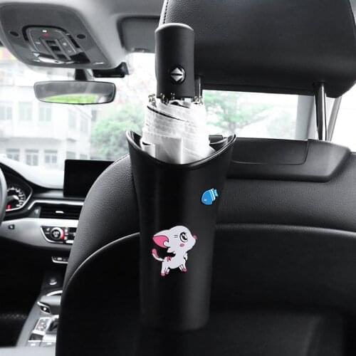Cartoon Umbrella Frame Car Backseat Umbrella Umbrella Cover Storage Pail Hook Clip Storage Box Waterproof
