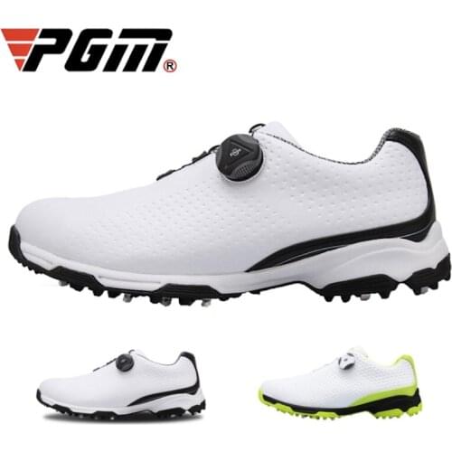 PGM Golf Mens Shoes Waterproof Sports Shoe Knobs Shoelaces Breathable Slip Resistant Sneakers XZ095 Wholesale