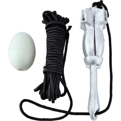 4 tine Mooring Docking Hardware Boat Folding Grapnel Anchor for Small Watercraft