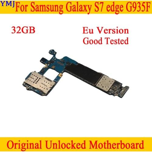 Original unlocked for Samsung Galaxy S7 edge G930F G930FD G935F G935FD Motherboard with Full Chips,32GB Mainboard,Free Shipping