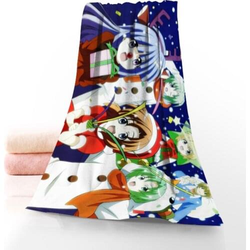 Higurashi No Naku Koro Ni Towel Printed Cotton Face/Bath Towels Microfiber Fabric For Kids Men Women Shower Towels 70X140cm
