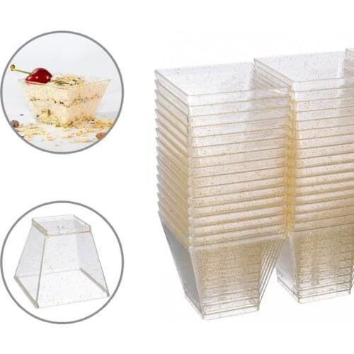 Large Capacity Lightweight Practical Disposable Dessert Cups for Home