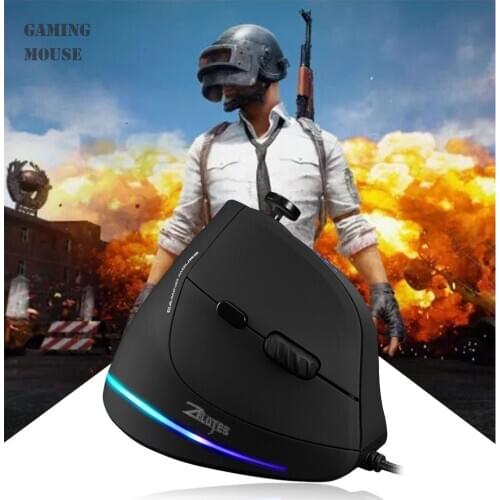 ZELOTES C-18 Wired Gaming Mouse 10000 DPI Vertical Programmable Computer Mouse 11 Buttons RGB Optical Remote Mouse For Laptop PC