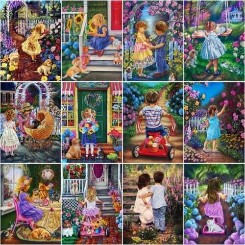 CHENISTORY Frame Picture Diy Oil Painting By Numbers Kits Childs Acrylic Wall Art Home Decors Coloring By Numbers For Diy Gift