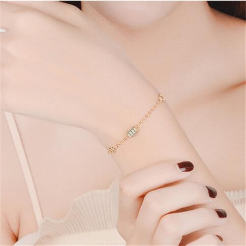 TJP Luxury Austrian Rhinestones Gold Bracelets For Women Jewelry Top Quality 925 Sterling Silver Bracelets Lady Accessories Hot