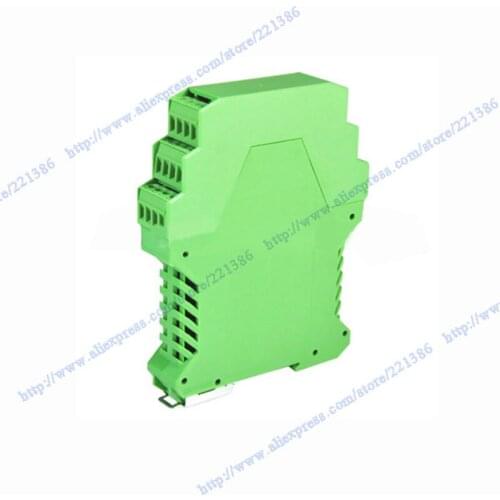 Three level green plastic electronics enclosure plc din rail project box 102*22.5*129mm abs instrument enclosure junction box