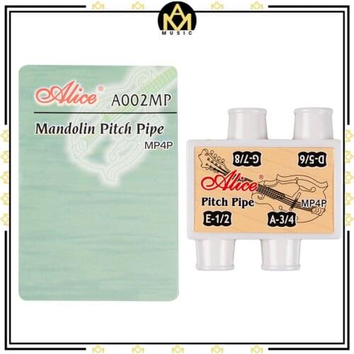 Alice A002MP Mandolin Pitch Pipe 4 Holes Plastic Pitch Pipe Traditional Classic Pitch Pipe