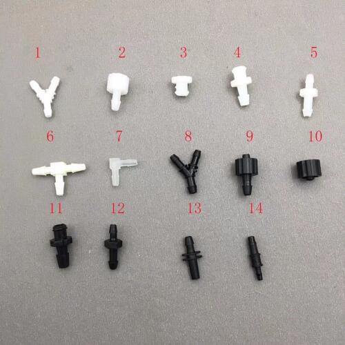 30PCS Ink tube connector ink pipe hose connect for solvent uv inkjet printer mimaki roland mutoh galaxy gongzheng allwin xuli