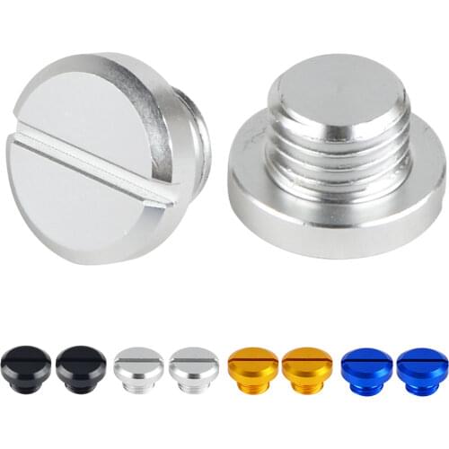 A Pair M10 x 1.25 CNC Mirror Hole Block Off Plugs ScrewUniversal for Honda PCX 125 Grom 125 NH 125 Lead CB223 S XR230/MOTARD