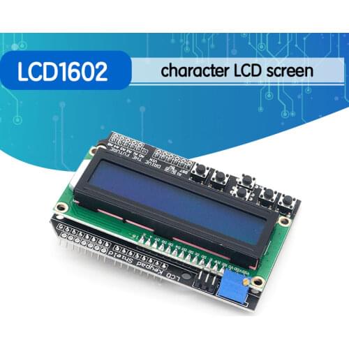 LCD Keypad Shield LCD1602 LCD 1602 Module Display For Arduino ATMEGA328 ATMEGA2560 raspberry pi UNO blue screen