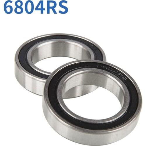 2 Pcs Steel Bike Bicycle Thin Section High Quality Bearings 61804/6804-2RS 20x32x7mm Cycling Accessories