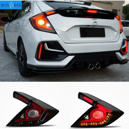 Car Styling for HONDA CIVIC X 10th Hatchback LED tail light CIVIC LED Rear Lamp DRL+Brake Trunk