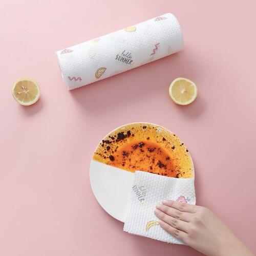 Byo Oil Free Detergent Lazy Dishcloth Kitchen Nonwovens Dry And Wet Household Hand Towel Cleaning Towel Disposable Dishcloth