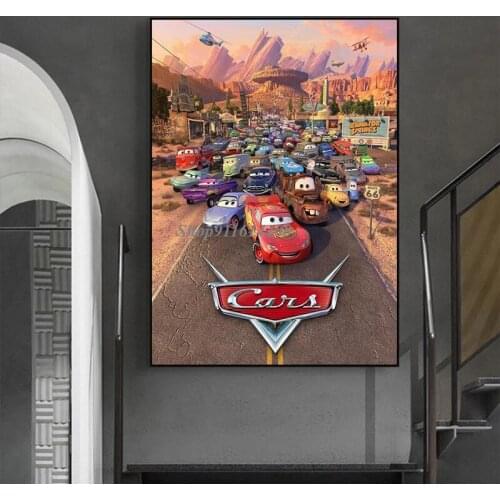 Disney Anime Cartoon Cars Baby Room Wall Decor Home Decoration Abstract Poster and Prints Art Wall Art Canvas Painting Pictures