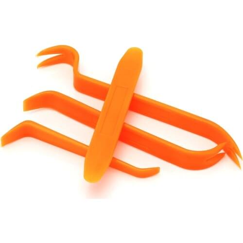 4PCS Car Audio Disassembly Tool Plastic Pry Bar Door Panel Disassembly Pry Panel Interior Clip Rocker Crowbar