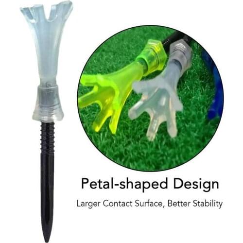 3 Pcs 80mm Adjustable Golf Plastic Tees Golf Ball Holder Rotatable Limited Training/Practice Step Down Golf Tees Tool Golf