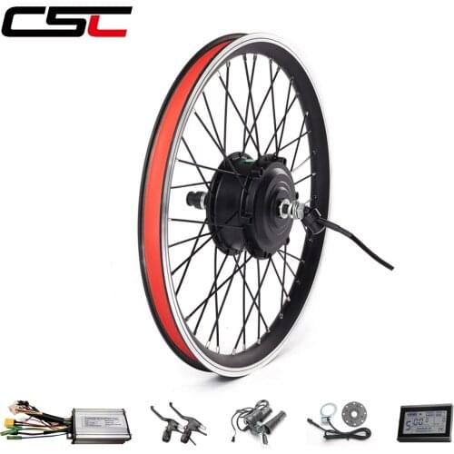 Ship From Spain Russia Electric bicycle Conversion Kit 36V 350W for 20 24 26 27.5 28 29 29in 700C EBike Rear Motor Wheel LCD3