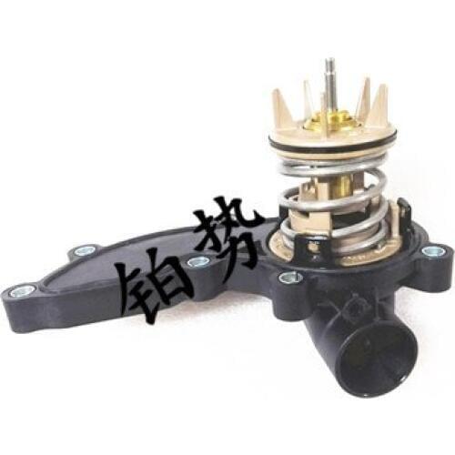 Engine cooler thermostat housing 2010-por sch epa nam era Water tank radiator temperature control valve