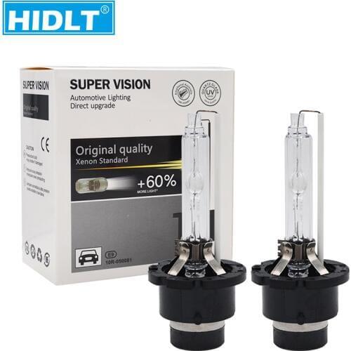 HIDLT 2PCS Premium 35W 55W D2S D4S Car Headlight Replacement Bulb 6000K 5000K 10000K 8000K 4300K D2R D4R Xenon Bulb Lamp Light