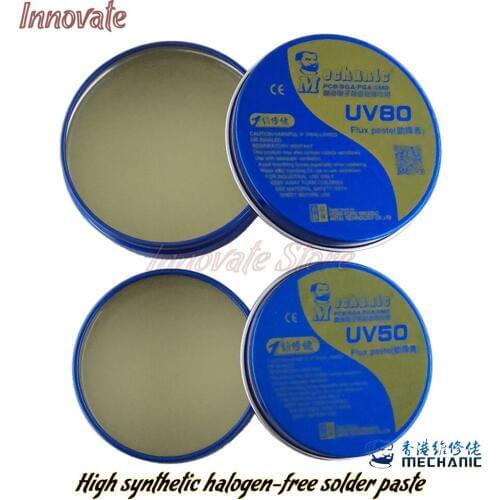 MECHANIC UV80 UV50 rosin soldering paste flux For BGA PGA SMD IC Parts Brazing station Soldering Electronic repair No wash flux