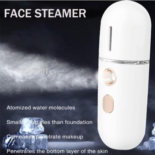 Mini Portable Humidifier Nano Mister Facial Steamer Device Beauty Spray Hydrating Apparatus Cold Spray Apparatus Rechargeable