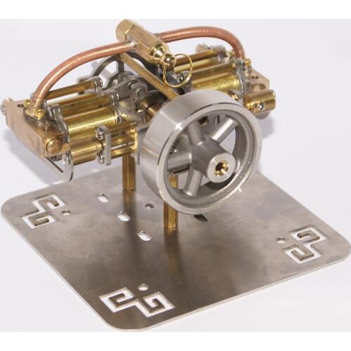 90 x 90 x 45mm Creative Mini Steam Engine Model without Boiler for Model Ship As Personal Collection