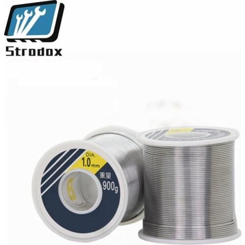 Solder wire rosin core with lead tin wire 0.8mm 1.0mm 1.5mm 2.0mm 900g electric soldering iron welding repair household