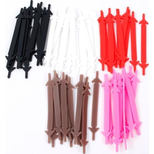 12pcs/lot Silicone Shoelaces Elastic Shoe Laces Special No Tie Kids Adult Lacing Rubber Sneakers Zapatillas Lacing Strap
