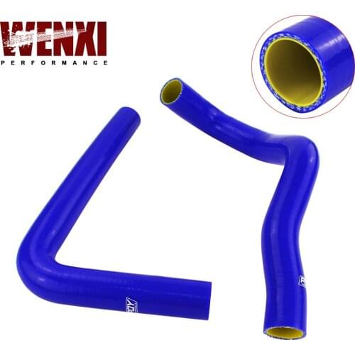 Blue & yellow Silicone Radiator HOSE For TOYOTA SUPRA JZA80 2JZ GTE TURBO NON VVTI 93-98 with PQY logo WX-LX2001T-QY