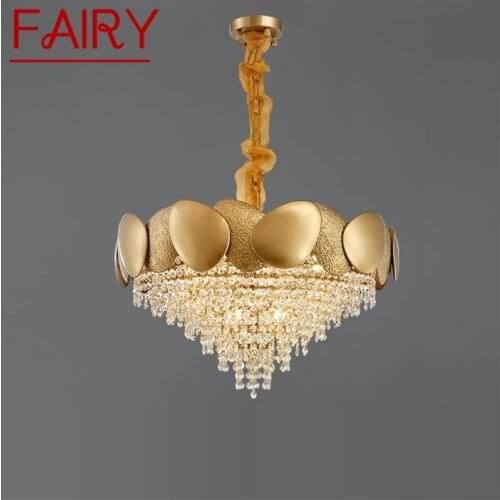 FAIRY Chandelier Creative Pendant Lamp Fixtures Postmodern LED Gold Light for Home Living Dining Room