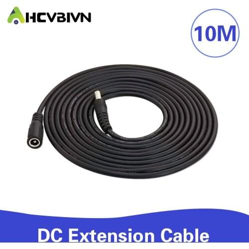 10 Meters DC 12V Power 10M Extension Cable 5.5mmx2.1mm /20ft DC Plug For CCTV Camera 12 Volt Extension Cord