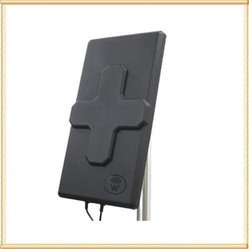 4G LTE MIMOoutdoor antenna 2*24dBi LTE dual polarization panel antenna double SMA -Male connector (white or black) 10 M cable