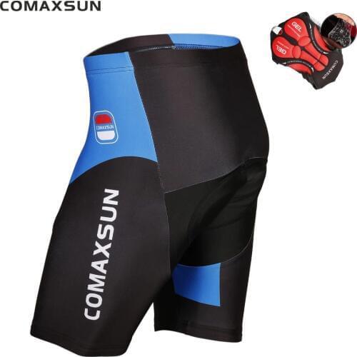 COMAXSUN Cycling Shorts 5D Gel Padded Shockproof MTB Bike Bicycle Road Ropa Ciclismo Tights