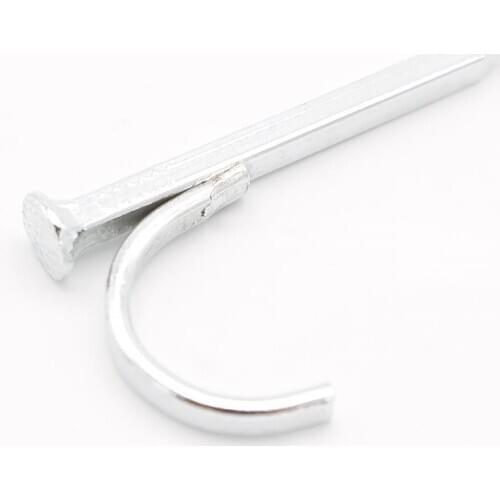 10Pcs Water Pipe Hook Nail Galvanized Pipe Clamp 32PVC Fixed Seat Card Steel Nail Pipe Clamp Wall Hook Nail PPR Pipe Clamp Nail