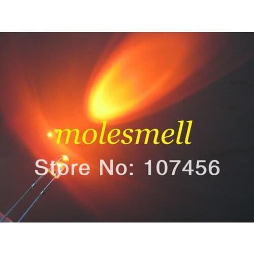 15000pcs 3mm Orange LED+Fast Shipping Ultra Bright 3mm light-emitting diode lamp 3mm water clear orange led round orange led