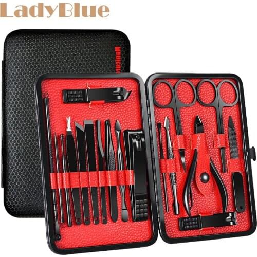 18pcs/set Multifunction Nail Trimming Tool Nail Clippers Set Beauty Scissors Manicure Pedicure Nail Clippers Kit