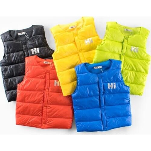 2018 new Autumn winter kids warm vest boy girl Sleeveless sweater coat baby toddler fashion sport Childrens clothing clothes