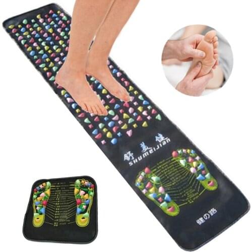Acupuncture Cobblestone Foot Massage Mat Home Comfortable Foot Massage Cushion Relax Body Pain Relief Health Care 175 cm * 35 cm
