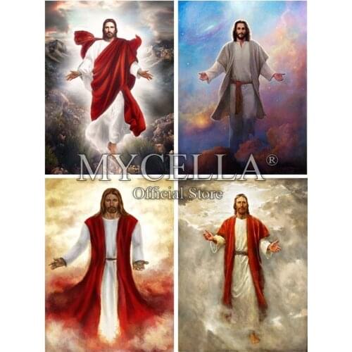 DIY Diamond Painting Cross Stitch Religion Jesus Icons Hobby Crafts Diamond Mosaic Handmade Gift Full Embroidery Home Decoration