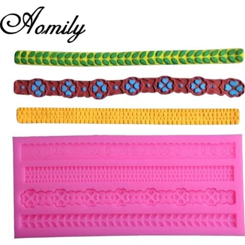 Aomily Flower Silicone Molds Fondant Molds Chocolate Candy Moulds DIY Cake Molds Cake Decorating Tools Baking Accessorise