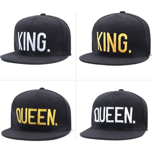 Hiphop King Queen Embroidery Baseball Cap For Women Men Sunhat Visor Outdoor Gorras Streetwear Snapback Trucker Hats Casquette
