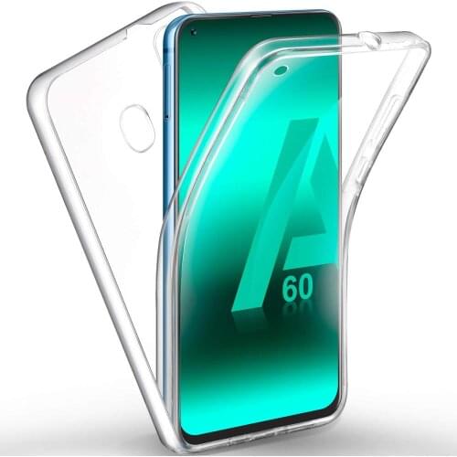 Case for Samsung Galaxy A70 A60 A50 A40 A30 A20 A10 A20E Cover 360 Full Protect Silicone Clear 2 in1 PC Case for Samsung M10 M20