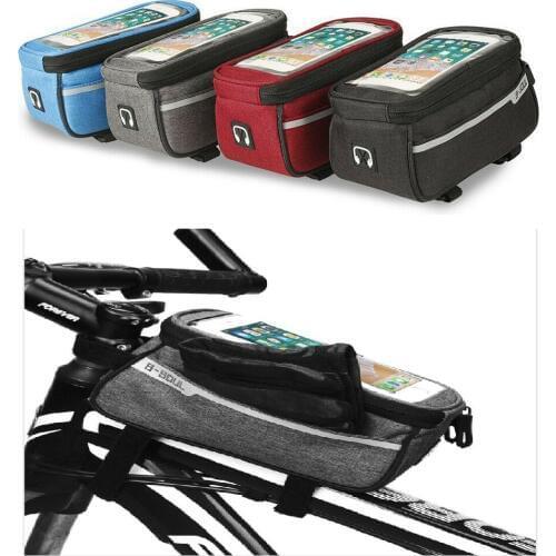 Four Color Bicycle Bag Mountain Bike Bag Front Beam Bag Upper Tube Saddle Bag Touch Screen Waterproof Cycling